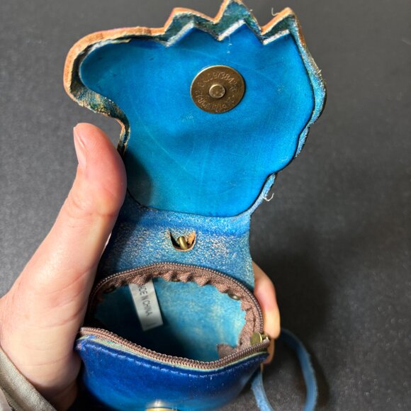 Genuine Leather Unicorn Coin Purse/Wristlet Whimsical - Picture 3 of 6